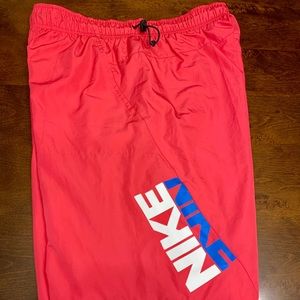Men’s Nike Board Swim Shorts Large Neon Pink Blue
